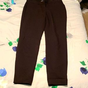Express black and burgundy checkered pants